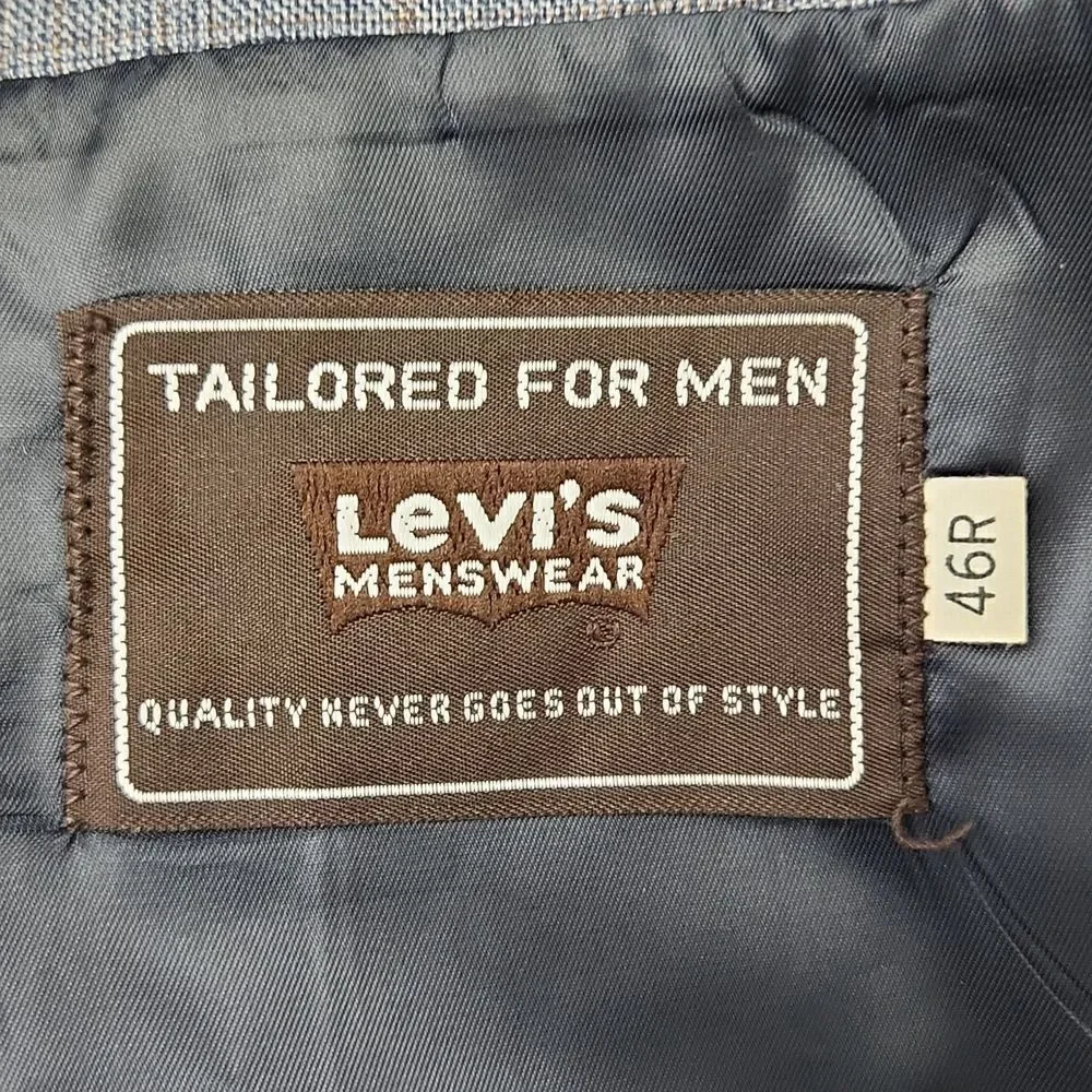 MENSWEAR LEVIS ACTIONS SUIT blazer sizd 46R